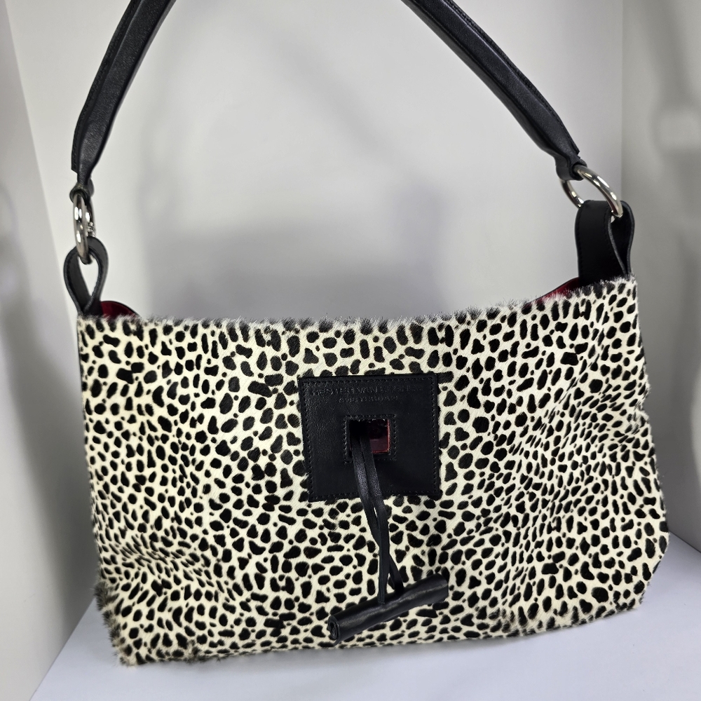 HESTER VAN EEGHEN Leather Hair-On Cowhide Designer Shoulder Handbag Amsterdam